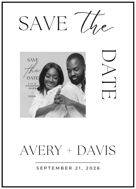 Custom Save the Date Photo Magnets
